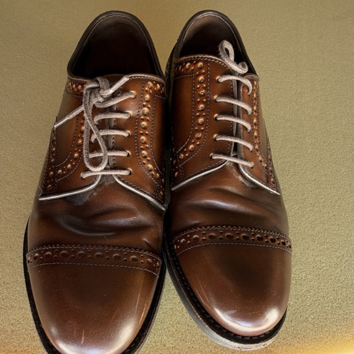 Regal Imperial Grade Brown Leather Brogue Oxford Men's Luxury