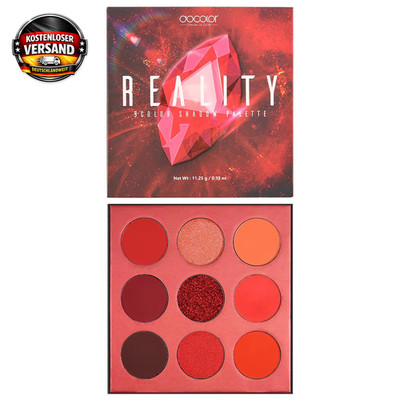 Lidschatten Palette rot hochpigmentiert wasserfest für Makeup Artists und Anfäng