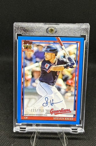 2026 Topps Series 1 Steven Kwan 1991 Topps Baseball Autographs (RAW)