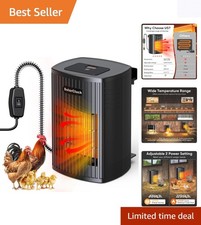 Chicken Coop Heater Inside Coop with Thermostat Chicken Heater for 600W/300W