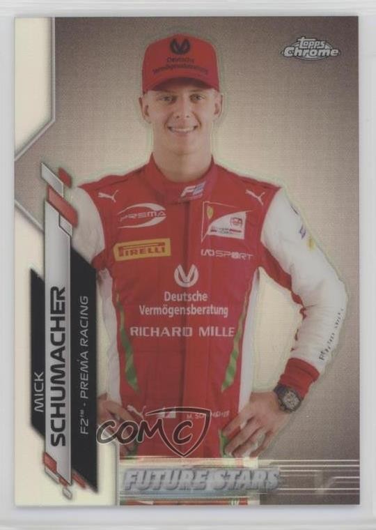 2020 Topps Chrome Formula 1 Future Stars Refractor Mick Schumacher #53 5h0