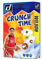 2025 Donruss WNBA - A'Ja Wilson Crunch Time Press Pass Purple #12 Aces