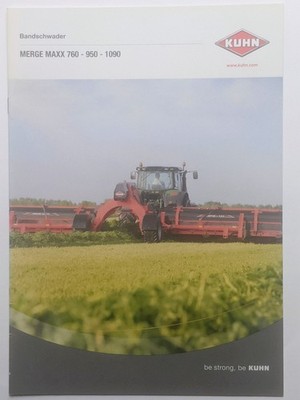 KUHN MERGE MAXX Bandschwader Schwader Prospekt 08/2020 Traktor Schlepper