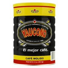 Yaucono Ground Coffee, Arabica Medium Roast from Puerto Rico, 10 Ounce Can