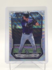 MATT KLEIN 2026 BOWMAN CHROME WAVE REFRACTOR 1ST ROOKIE /350 Q5692