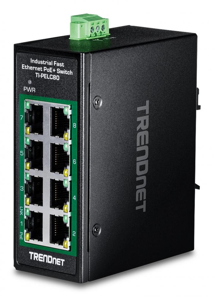 4078994 Trendnet TRENDnet 8-PORT INDUSTRIAL FAST ETHERNE - Switch - 8-Port (TI-P