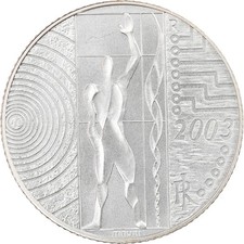 [#915406] Italy, 5 Euro, L Europe du travail, 2003, Rome, MS(65-70), Silver, KM: