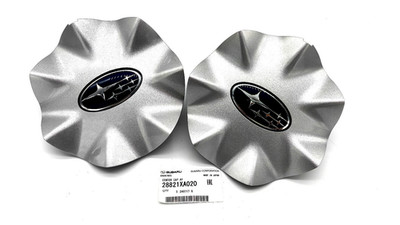 2 STÜCK 28821XA020 NEUE ORIGINAL ALUFELGE NABENKAPPE FÜR SUBARU TRIBECA B9...