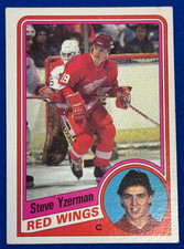 1984-85 TOPPS - STEVE YZERMAN #49 (RC) ROOKIE CARD DETROIT RED WINGS HOFer. rookie card picture