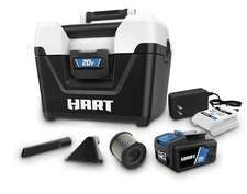 HART 20-Volt Cordless 2-Gallon Wet/Dry Vacuum Kit (1) 20-Volt 4.0Ah Lithium- Ion