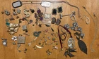 New ListingVintage Costume Jewelry Lot – Brooches, Earrings, Necklaces, Dog Tags, Pins+More