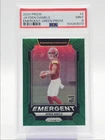 JAYDEN DANIELS 2024 PANINI PRIZM EMERGENT ROOKIE GREEN RC PSA 9 Q3916