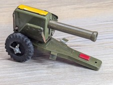 SSS Cragstan Army Tin Toy Military Artillery Howitzer Cannon Olive Green