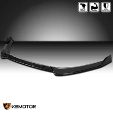 Fits 2017-2018 Ford Fusion Glossy Black Front Bumper Lip Spoiler Splitter 3PC