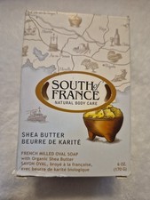 French Milled Oval Soap Shea Butter 6 oz By South Of France Soaps Cream NOS