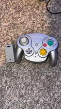 Nintendo GameCube WaveBird Wireless Controller w/ Receiver –Silver Tested