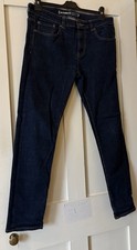 Red Herring Indigo Stretch Denim Mid Rise Skinny Fit Jeans W34 L31"