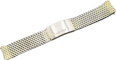 Vintage 19mm Zenith Men's Wristwatch Bracelet Gold Plated Milanese Mesh Swiss