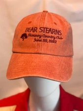 Bear Stearns Hat Buckleback One Size 1992 Siwanoy Country Club Golf Cap unusual