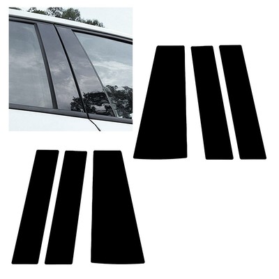 6Pcs Auto Tür Fenster Säule Pfosten Trim Abdeckung für Honda Odyssey 2011-17 New