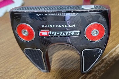 ODYSSEY oworks V-LINE FANG CH Putter Red | eBay