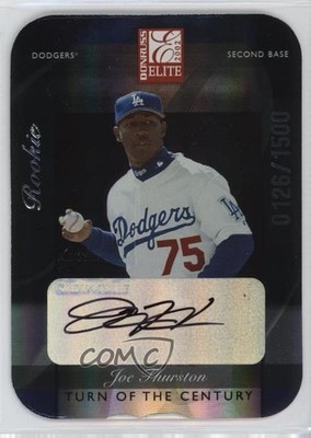 2002 Elite Rookie Turn of the Century Die-Cut /150 Joe Thurston #162 Auto 0jd0