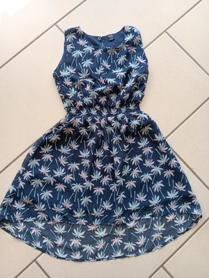 Chiffonkleid von Y.F.K. in dunkelblau Größe 146/152 Mädchen