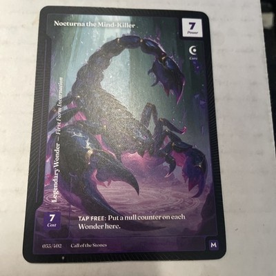 Wonders of The First- Nocturna the Mind- Killer (Mythic): Call Of The Stones