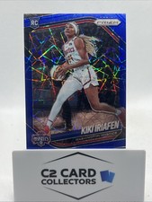 2025 Panini Prizm WNBA Kiki Iriafen Blue Velocity Prizm Rookie RC #72 Mystics