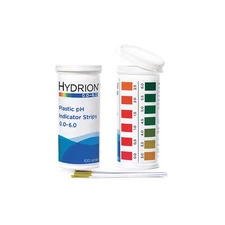 MICRO ESSENTIAL 9200 pH Strips,Hydrion Spectral,0-6,PK100 PK 6