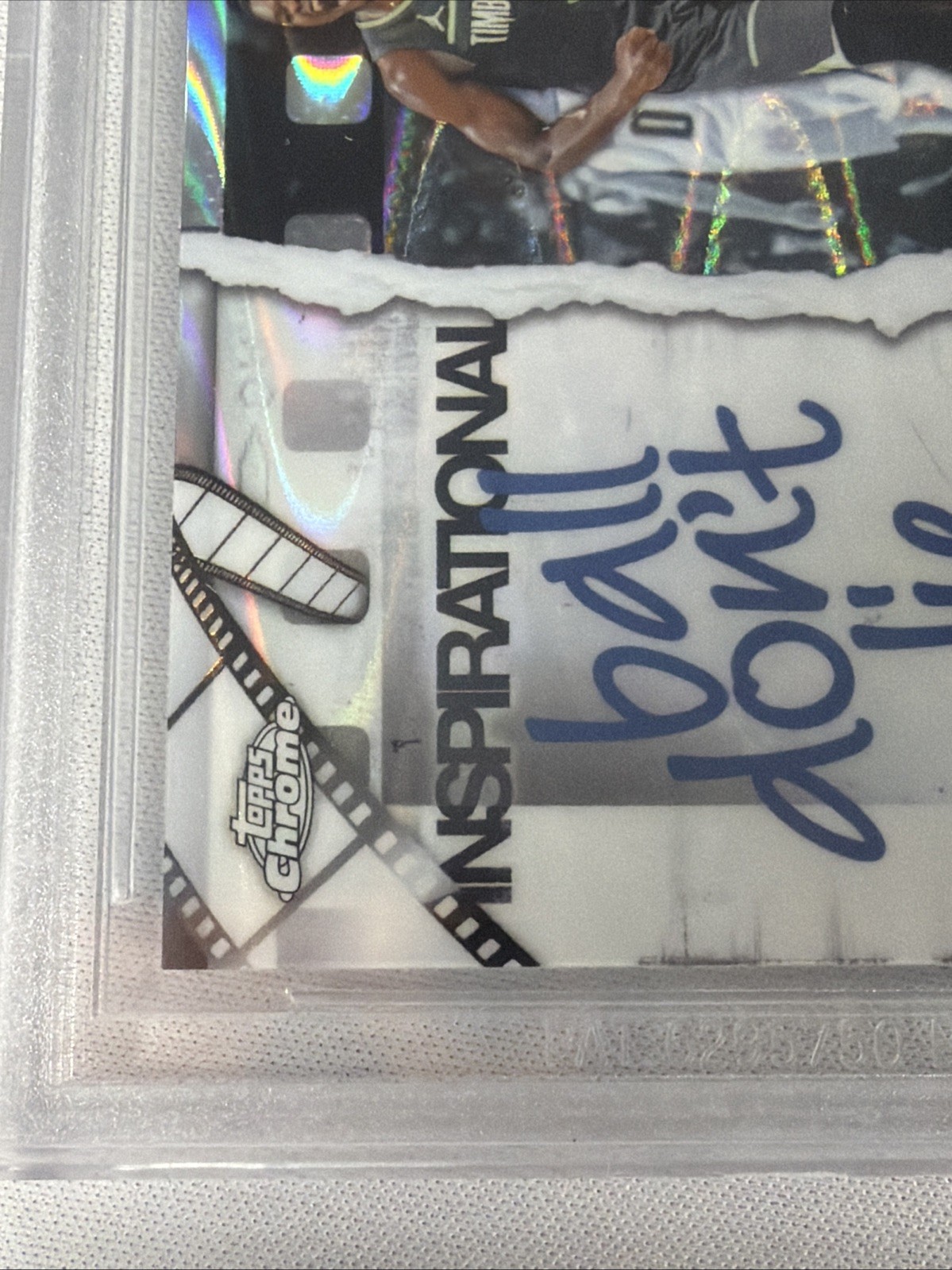 BLACK LABEL 2025 Topps Chrome Anthony Edwards Inspirational Raywave BGS 10 H26 view 3