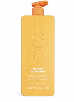 Ciroa Mango & Coconut Shower Gel 33.8oz / 1000ml Protect & Hydrate Body Wash