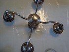 Antique 5 arm weighted sterling silver 11 0z. candle holder — photo 3