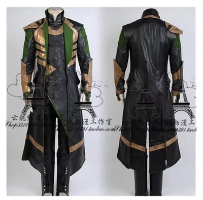 MARKENLOS New The Avengers Thor Loki Cosplay Costume Adult Size Suits Outfit Cos Halloween