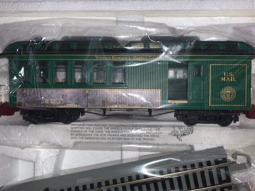 Thomas Kinkade Hawthorne Village Christmas Painter Light Bachmann HO Train Cars! - Picture 11 of 29