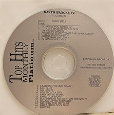 GARTH BROOKS  2 TOP HITS MONTHLY  KARAOKE CDG RARE LOT SC