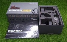 Sig Sauer SOR1P101 ROMEO1PRO 1x30mm 6 MOA Reflex Red Dot Sight w/ Shroud, Black