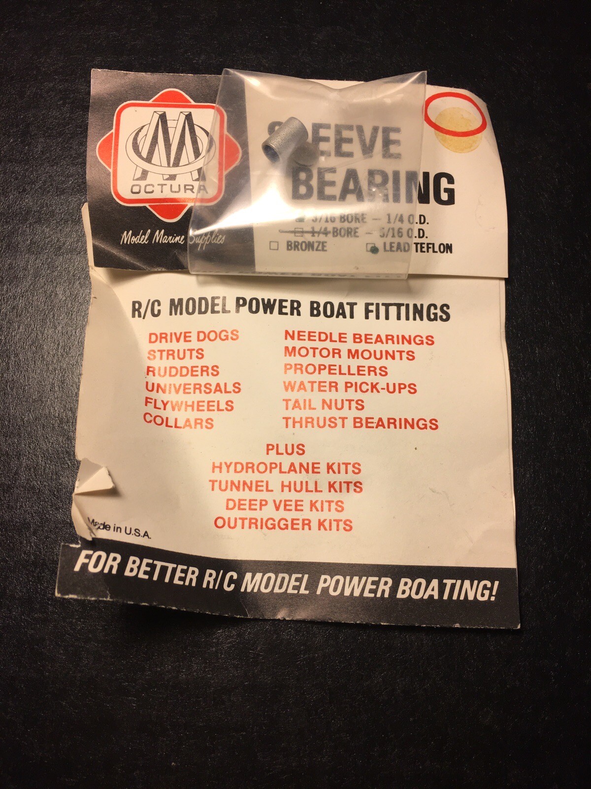 Octura Model Marine Supplies Sleeve Bearing 3/16 Bore Lead Teflon eBay