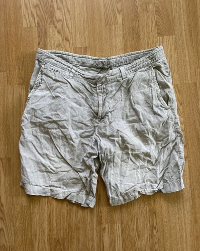 C.P. Company, CP Company Vintage Linen Shorts Gray Men's Size: 56