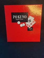 Vintage -  PO-KE-NO Poker Keno Board Card Game Set US Playing Card Co