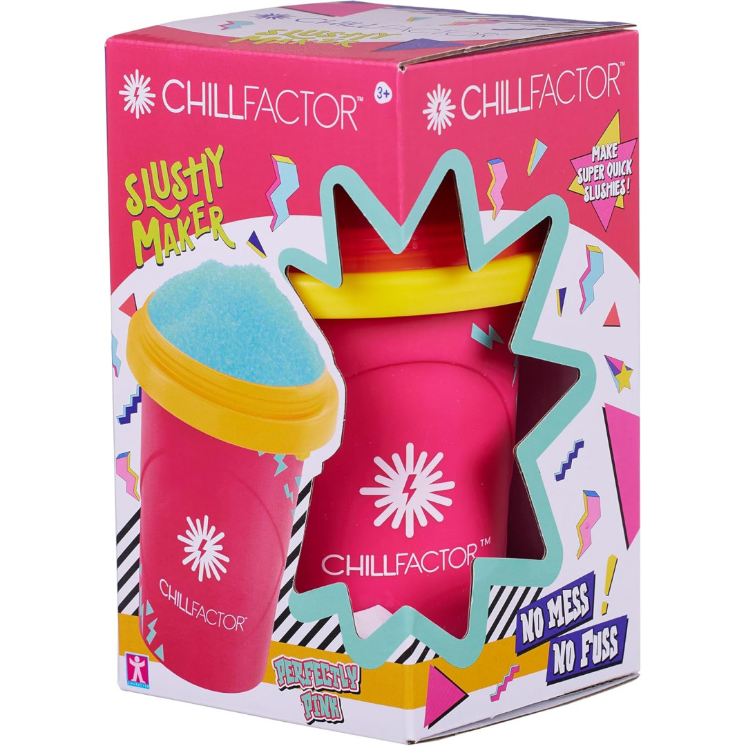 Chillfactor Reusable Home Made Slushy Maker - Perfectly Pink Colour Shock