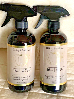 2-Pk~ Abbey & Sullivan PUMPKIN HARVEST Luxury Room/Linen Spray 16oz Bottles NEW!