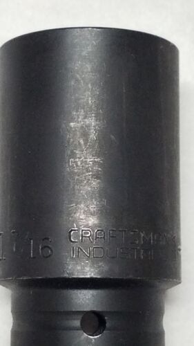CRAFTSMAN 22543 INDUSTRIAL IMPACT SOCKET 1-7/16" 6 POINT 3/4" DRIVE USA MADE NNB
