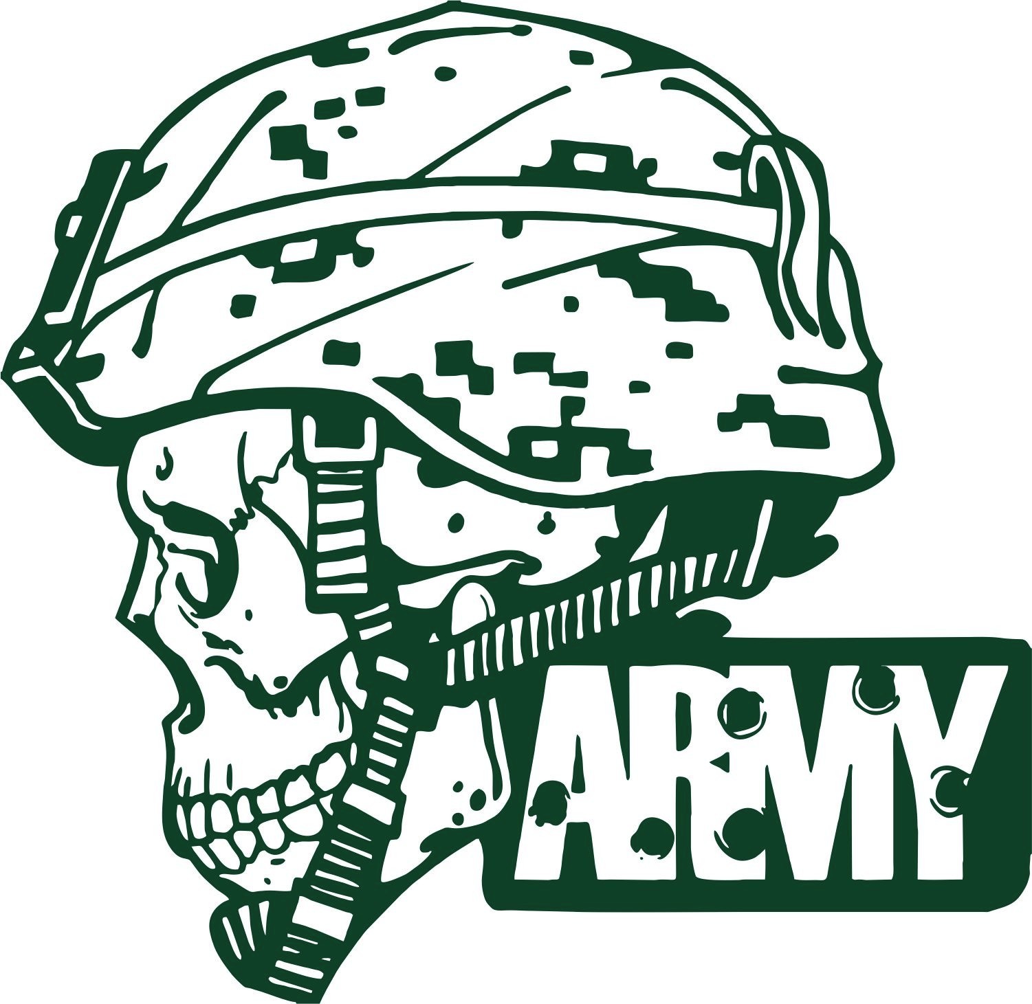 Army Military Police Soldier Skull Camo Car Truck Window Vinyl Decal Sticker