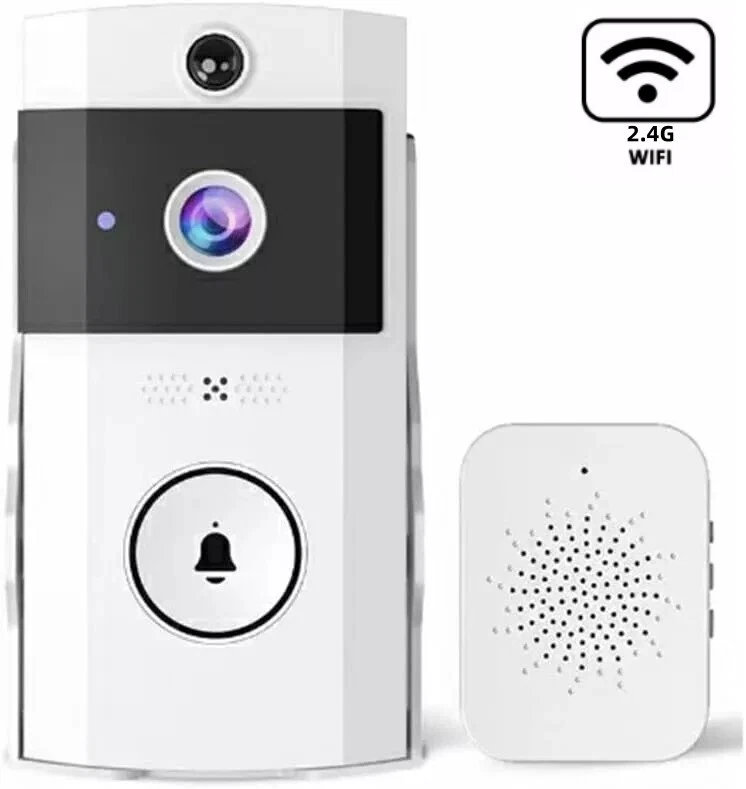 Wireless Smart Ring Doorbell with WIFI Intercom HD Video Camera for Home Security-image