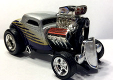 Muscle Machines 1933 Ford Coupe - 164 - 33 Street Rod -- Silver Purple - Muscle Machines 1933 Ford Coupe - 164 - 33 Street Rod -- Silver Purple -