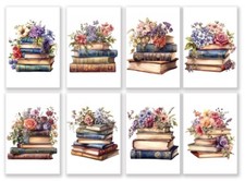 8 Assorted All Occasion Note Cards Blank Greeting Cards Floral Books