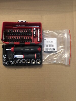 Facom R2NANO 1/4'' Antrieb 38 Stück Pro Ultrakompakt Steckschlüssel & Schraubendreher Bit-Set
