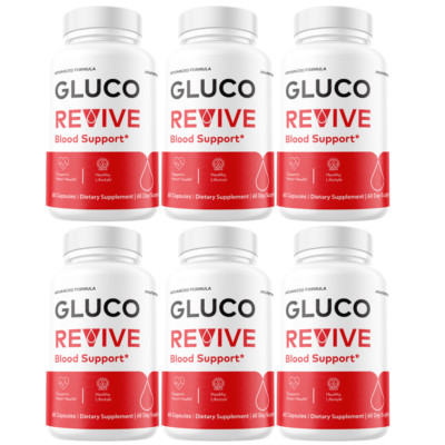 Gluco Revive Blood Support Advanced Glycogen Support - 6 Bottles