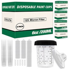 Disposable Paint Spray Cups System 125 Mic - Value Pack
